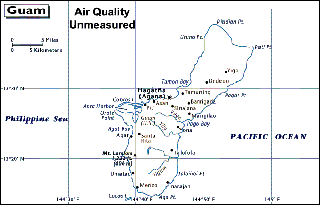 Guam Air Quality Map