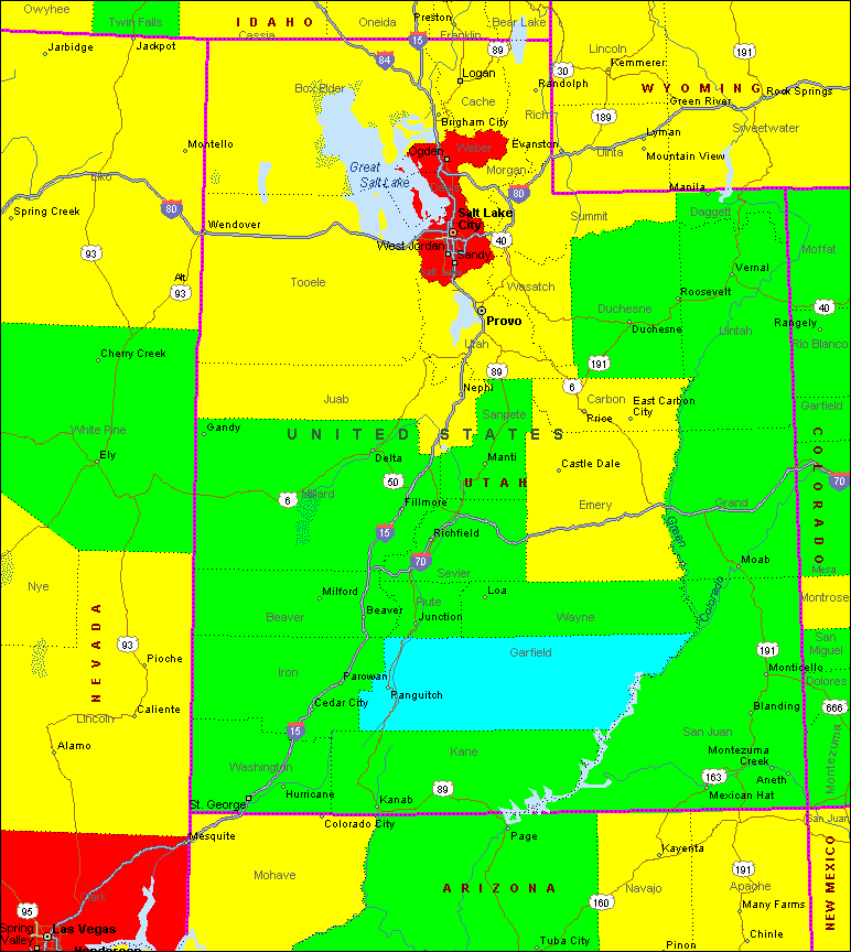 Utah Air Quality Map