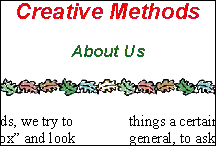 About perspective for fundamental issues at Creative Methods